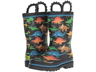 (取寄) ウエスタンチーフ キッズ ボーイズ リミテッド エディション プリンテッド レイン ブーツ (トドラー/リトル キッズ) Western Chief Kids boys Limited Edition Printed Rain Boots (Toddler/Little Kid) Dino World Black
