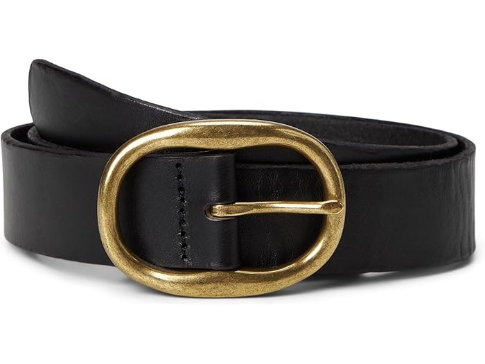 (取寄) メイドウェル レディース オーバル バックル ベルト Madewell women Oval Buckle Belt True Black