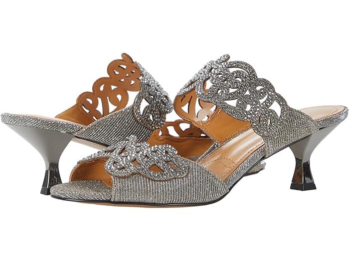 () ˡ ǥ ե饷 J. Renee women Francie Pewter Glitter