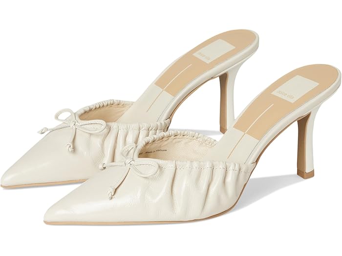 () ɥ ǥ  Dolce Vita women Kairi Ivory Crinkle Patent