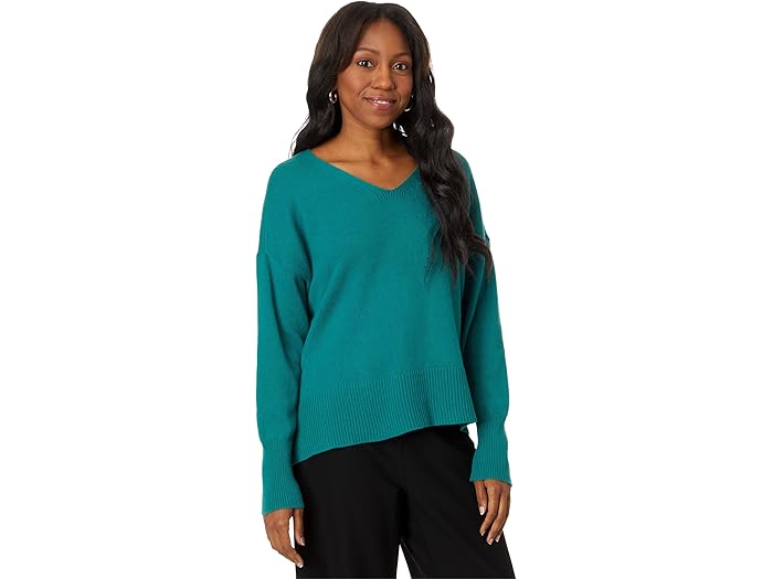 (取寄) アイリーン フィッシャー レディース V-ネック セーター Eileen Fisher women V-Neck Sweater Evergreen
