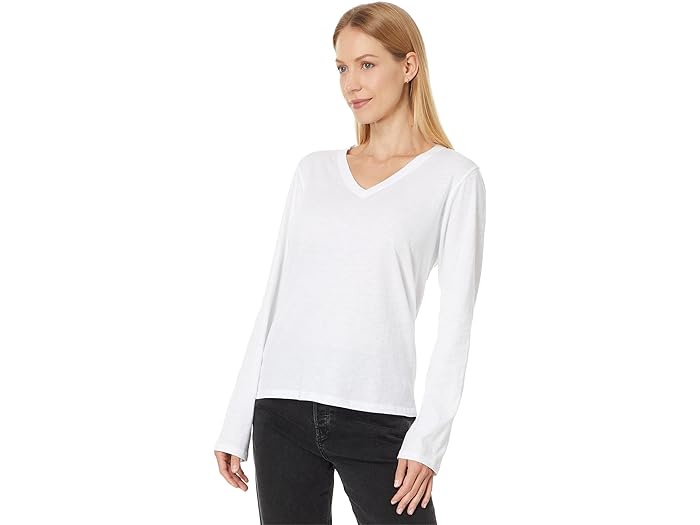 (取寄) アイリーン フィッシャー レディース V ネック ロング スリーブ ティー Eileen Fisher women V Neck Long Sleeve Tee White
