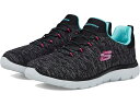 (取寄) スケッチャーズ スニーカー レディース サミット - クイック ゲットアウェイ SKECHERS women Summit - Quick Getaway Black/Light Blue