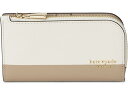 (取寄) ケイトスペード レディース デビン カラーブロック サフィーノ レザー スモール スリム バイフォールド ウォレット Kate Spade New York women Devin Colorblocked Saffiano Leather Small Slim Bifold Wallet Timeless Taupe Multi