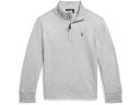 (取寄) ラルフローレン キッズ ボーイズ コットン インターロック クォーター-ジップ プルオーバー (トドラー/リトル キッズ) Polo Ralph Lauren Kids boys Cotton Interlock Quarter-Zip Pullover (Toddler/Little Kids) Andover Heather(4)