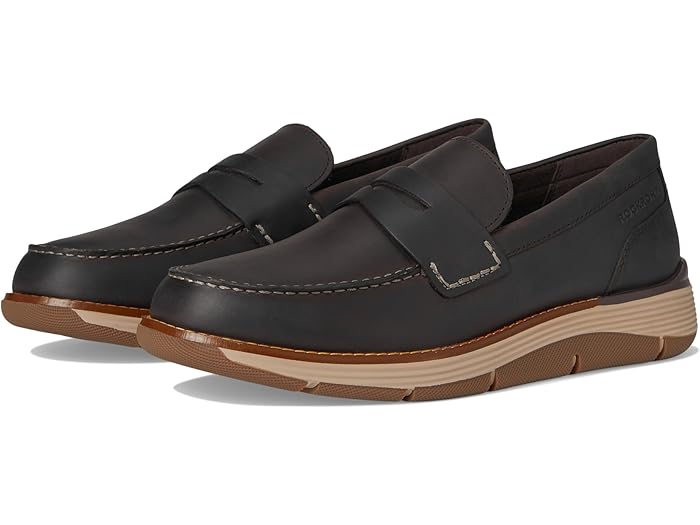 () åݡ  ꥢ Rockport men Liam Dark Brown Leather