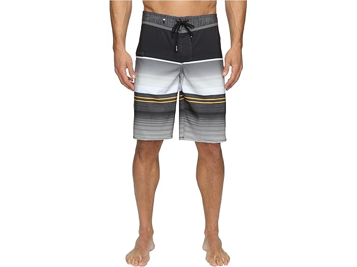 (取寄) クイックシルバー メンズ エブリデイ ストライプ ヴィー 21 ボードショーツ Quiksilver men Everyday Stripe Vee 21" Boardshorts Tarmac 1