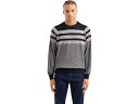 (取寄) アルマーニエクスチェンジ メンズ AX ストライプド セーター Armani Exchange men Ax Striped Sweater Navy...