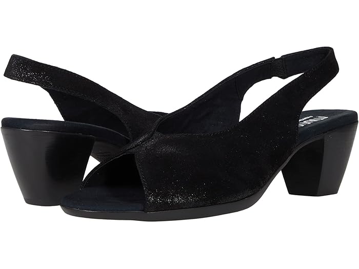 () ޥ ǥ  Munro women Rochelle Black Shimmer Suede