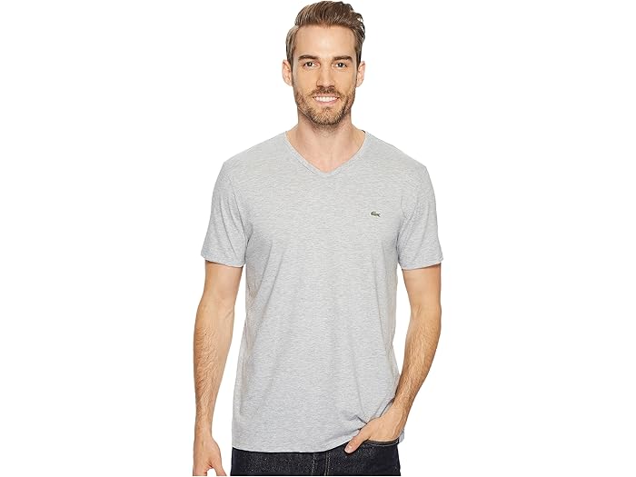 () 饳  硼 ꡼ V-ͥå ԥ 㡼 ƥ Lacoste men Short Sleeve V-N...