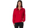 (取寄) モッドオードック レディース ロング スリーブ ハーフ ジップ スウェットシャツ Mod-o-doc women Long Sleeve Half Zip Sweatshirt Santa Red