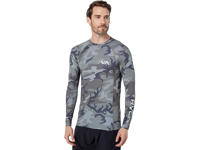 (取寄) ルーカ メンズ L/S ラッシュガード RVCA men L/S Rashguard Camo