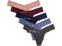 (取寄) ハンキー パンキー レディース スピーマ コットン ロウ ライズ トング 5 パック Hanky Panky women Supima Cotton ...