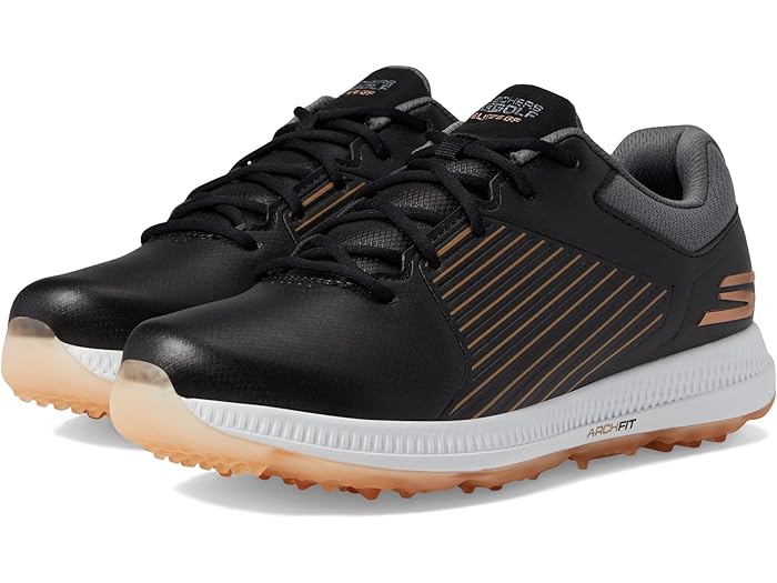 (取寄) スケッチャーズ ゴルフ レディース ゴー ゴルフ エリート 5-GF Skechers GO GOLF women Go Golf Elite 5-GF Black/Rose Gold