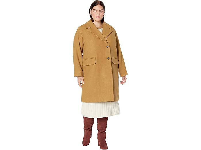 (取寄) メイドウェル レディース プラス ヘイドン コート イン インシュラクス ファブリック Madewell women Plus Haydon Coat in Insuluxe Fabric Heather Toffee