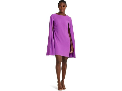 (取寄) ローレン ラルフローレン レディース ケープ ジョーゼット カクテル ドレス Lauren Ralph Lauren women Cape Georgette Cocktail Dress Purple Jasper (取寄) ローレン ラルフローレン レディース ケープ ジョーゼット カクテル ドレス Lauren Ralph Lauren women Cape Georgette Cocktail Dress Purple Jasper