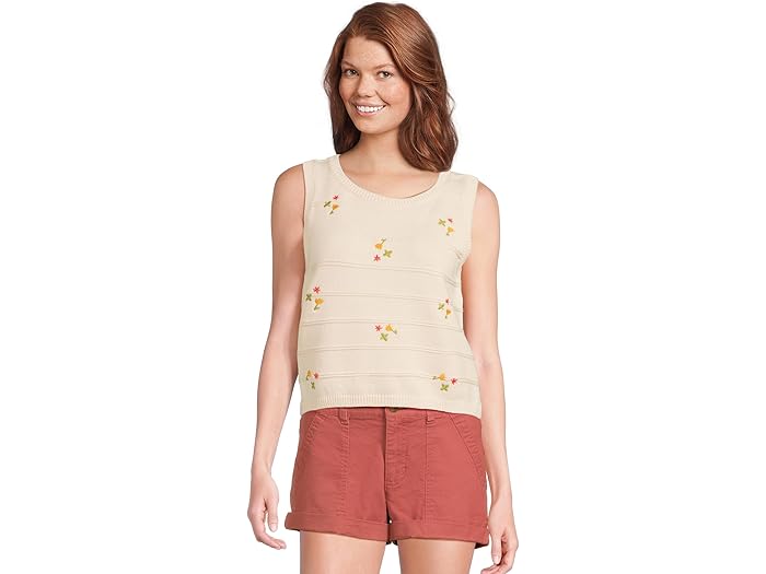 (取寄) トードアンドコー レディース ビアンカ クルー タンク エンブロイダー Toad&Co women Bianca Crew Tank Embroidered Natural Embroidery