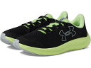 (取寄) アンダーアーマー キッズ ボーイズ グレード スクール チャージド パシュート 3 ビッグ ロゴ (ビッグ キッド) Under Armour Kids boys Grade School Charged Pursuit 3 Big Logo (Big Kid) Black/Morph Green/Mod Gray(4)
