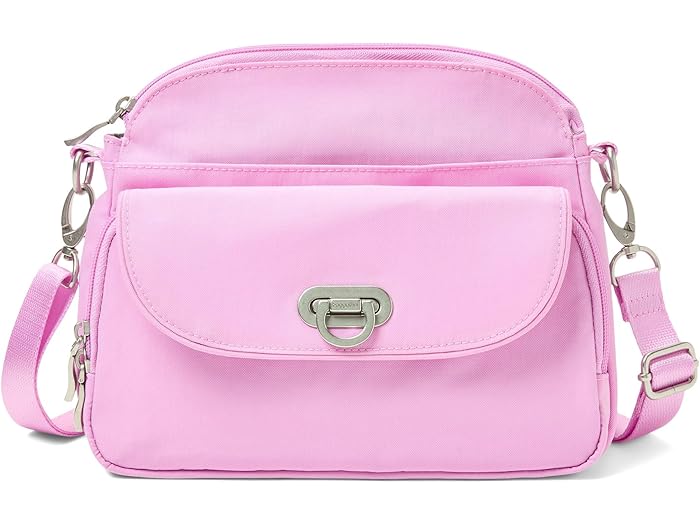 (取寄) バッガリーニ レディース コースタル フリップ ロック クロスボディ Baggallini women Coastal Flip Lock Crossbody Hibiscus Pink