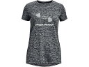 (取寄) アンダーアーマー キッズ ガールズ テック ビッグ ロゴ ツイスト ショート スリーブ T-シャツ (ビッグ キッズ) Under Armour Kids girls Tech Big Logo Twist Short Sleeve T-Shirt (Big Kids) Black/White(4)