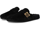 (取寄) トリーバーチ レディース メロウ シアリング ミュール Tory Burch women Mellow Shearling Mule Perfect Black/Perfect Black(4)