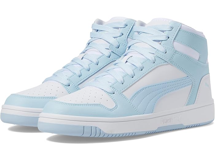 (取寄) プーマ レディース リバウンド レイアップ ミッド シューズ PUMA women Rebound Layup Mid Shoes PUMA White/Icy Blue