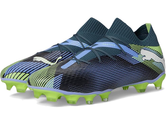 () ס  ե塼㡼 7 ץ ե /ƥե  å ꡼ PUMA men Future 7 Pro Firm Ground/Artificial Ground Soccer Cleats Gray Skies-Puma White-Fizzy Apple