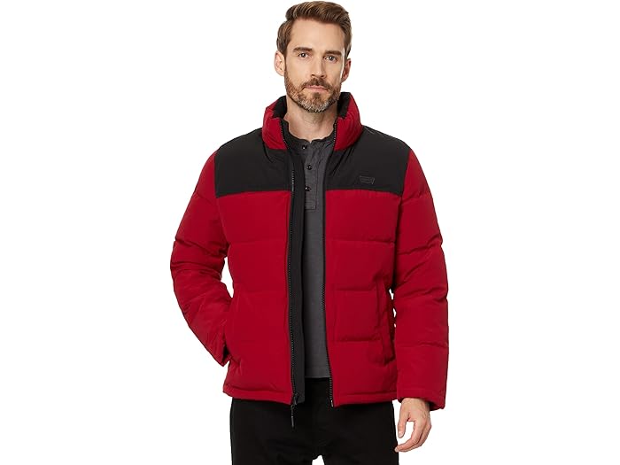 (取寄) リーバイス メンズ レトロ キルテッド パファー Levi's men Retro Quilted Puffer Red/Black