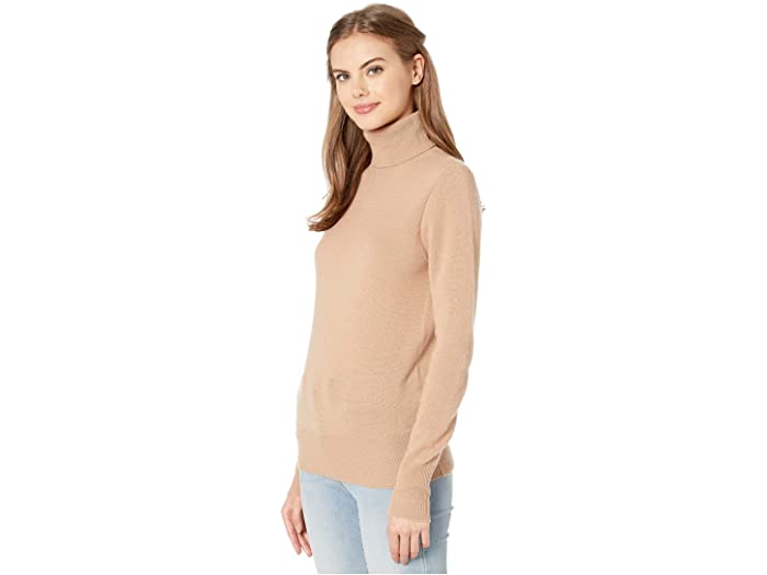 (取寄) エキップモン レディース デラファイン タートルネック EQUIPMENT women Delafine Turtleneck Camel