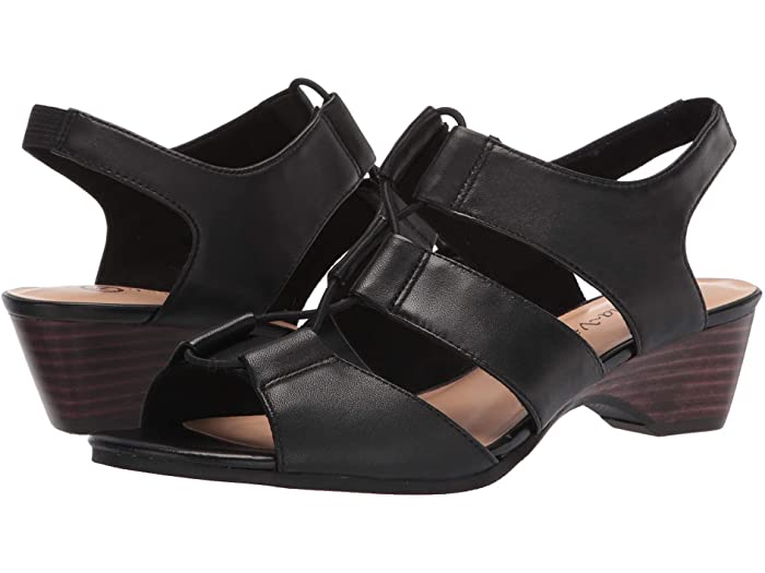 (取寄)ベラヴィータウィメンズウェッジサンダルBellaVitaWomensWedgeSandalBlackLeather