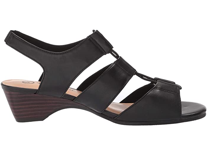 (取寄)ベラヴィータウィメンズウェッジサンダルBellaVitaWomensWedgeSandalBlackLeather