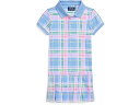 (取寄) ラルフローレン キッズ ガールズ プレイド コットン メッシュ ポロ ドレス (トドラー/リトル キッド) Polo Ralph Lauren Kids girls Plaid Cotton Mesh Polo Dress (Toddler/Little Kid) Preppy Madras/Green