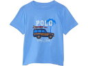 (取寄) ラルフローレン キッズ ボーイズ コットン ジャージ ティー (インファント) Polo Ralph Lauren Kids boys Car-Print Cotton Jersey Tee (Infant) Harbor Island Blue(4)