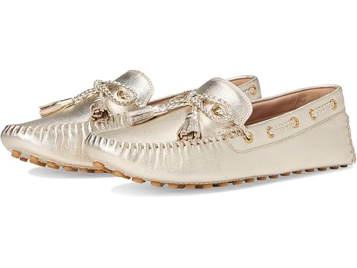 (取寄) コールハーン レディース ドライバーズ Cole Haan women Gissella Drivers Soft Gold Metallic Leather