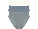 (取寄) ナトリ レディース ブリス ベア コットン ヒップスター 3-パック Natori women Bliss Bare Cotton Hipster 3-Pack Seaglass/Country Blue/Ivory(4)