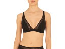(取寄) ナトリ レディース プリティ スムース ブラレット Natori women Pretty Smooth Bralette Black