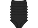 (取寄) ナトリ レディース ブリス フル ブリーフ 6-パック Natori women Bliss Full Brief 6-Pack Black