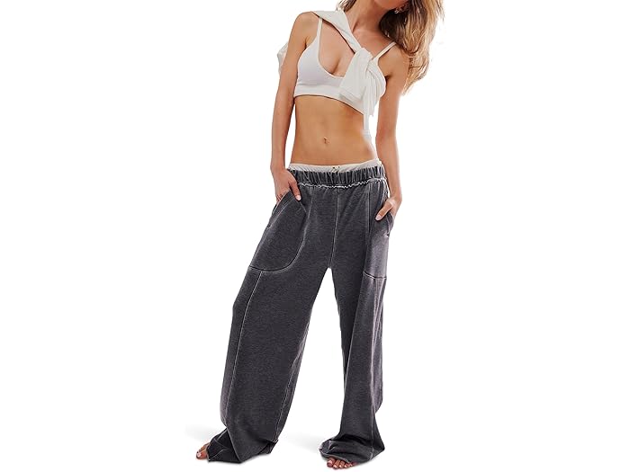 (取寄) フリーピープル レディース ドント ウエイト アップ ラウンジ パンツ Free People women Dont Wait Up Lounge Pants Black