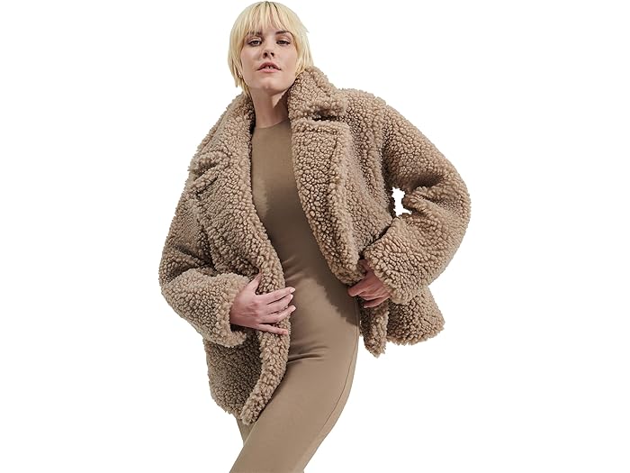 ()  ǥ ȥ롼 硼 ƥǥ  UGG women Gertrude Short Teddy Coat ...