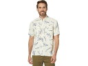 (取寄) ファリティ メンズ ショート スリーブ エアー シャツ Faherty men Short Sleeve Shorelite Air Shirt Cream Island Fish(4)