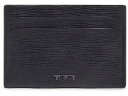 (取寄) トゥミ スリム カード ケース Tumi Slim Card Case Black Embossed