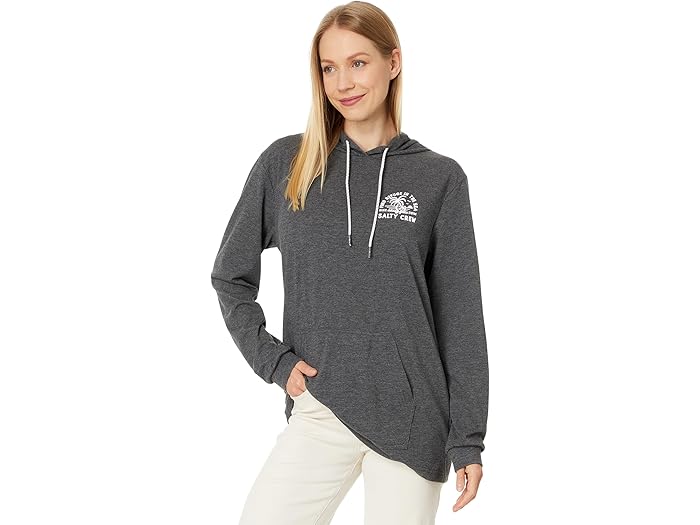 (取寄) ソルティ クルー レディース グッド タイムズ フーデット テック ティー Salty Crew women Good Times Hooded Tech Tee Charcoal