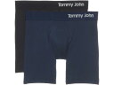 (取寄) トミー ジョン メンズ クール コットン 6 ボクサー ブリーフ 2-パック Tommy John men Cool Cotton 6" Boxer Brief 2-Pack Navy/Black