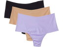 (取寄) ハンキー パンキー レディース ブリーズ ハイ-ライズ トング 3-パック Hanky Panky women Breathe Hi-Rise Thong 3-Pack Black/Taupe/Wisteria(4)