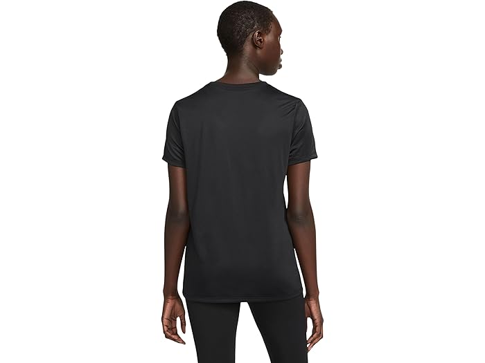 (取寄) ナイキ レディース ドライ-フィット リラックスド-フィット ショート スリーブ T-シャツ Nike women Dri-FIT Relaxed Short Sleeve T-shirt Black/White