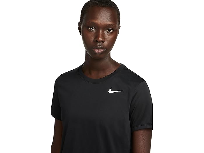 (取寄) ナイキ レディース ドライ-フィット リラックスド-フィット ショート スリーブ T-シャツ Nike women Dri-FIT Relaxed Short Sleeve T-shirt Black/White