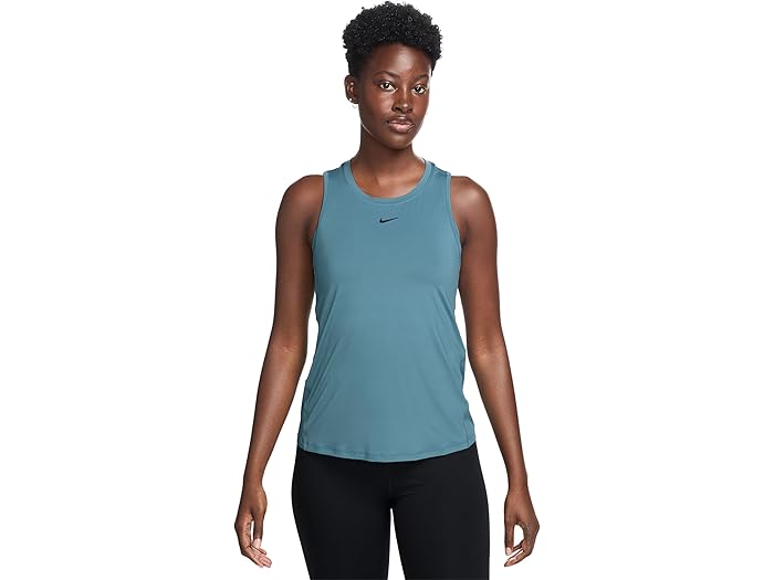 (取寄) ナイキ レディース ワン クラシック ドライ-フィット タンク トップ Nike women One Classic Dri-FIT Tank Top Smokey Blue/Black(4)