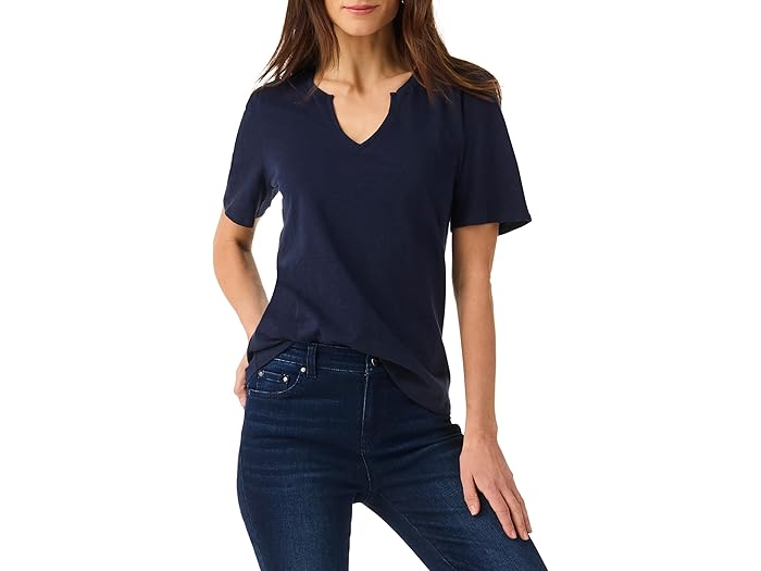 () ˥å ǥ 硼 ꡼ ץå ͥå ƥ NIC+ZOE women Short Sleeve Sp...