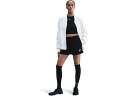 (取寄) ナイキ レディース スポーツウェア クラブ フリース ミッドライズ ショーツ Nike women Sportswear Club Fleece Mid-rise Shorts Black/White(4)