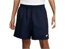 (取寄) ナイキ メンズ クラブ フロウ ショーツ Nike men Club Flow Shorts Obsidian/White